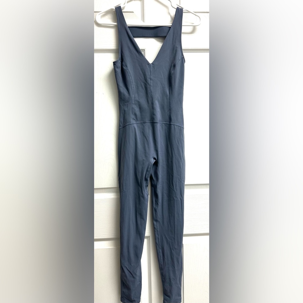 FP Movement by Free People Gray/ Blue Jumpsuit